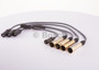 Imagen de JUEGO CABLES BUJIA VOLKSWAGEN GOL 1.6/1.8 MI MULTIPUNTO