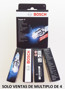 Imagen de BUJIA BOSCH SUPER 4 ROSCA LARGA 17 MM HEXAGONO GRANDE