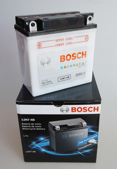 Imagen de BATERIA BOSCH MOTO CON ACIDO 12V 7AH (135X75X133) 12N7-4A PI