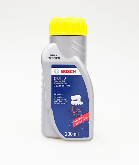 Imagen de LIQUIDO DE FRENO BOSCH DOT 3 200ML