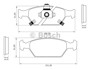 Imagen de PASTILLAS DE FRENO DELANTERA HONDA NEW FIT EXL-EX/CITY 1.5