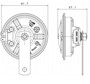 Imagen de BOCINA GALLETA 12 VOLTS TONO ALTO DOBLE TERMINAL
