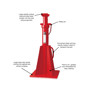 Imagen de CABALLETE PROFESIONAL 10T LINEA PESADA ALTURA MAXIMA 1100MM