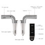 Imagen de TRANSMISOR RECEPTOR FM/MP3/SD MICRO/USB/BLUETOOTH PARA AUTO