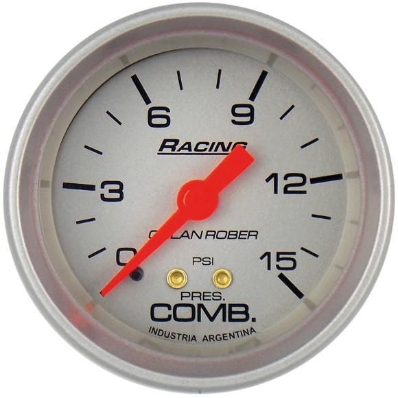 Imagen de MANOMETRO PRESION DE COMBUSTIBLE ESCALA: 0-16PSI FONDO GRIS