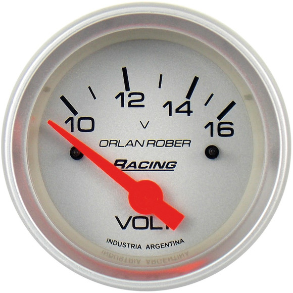 Imagen de VOLTIMETRO 12V ESCALA: 10-16V FONDO GRIS