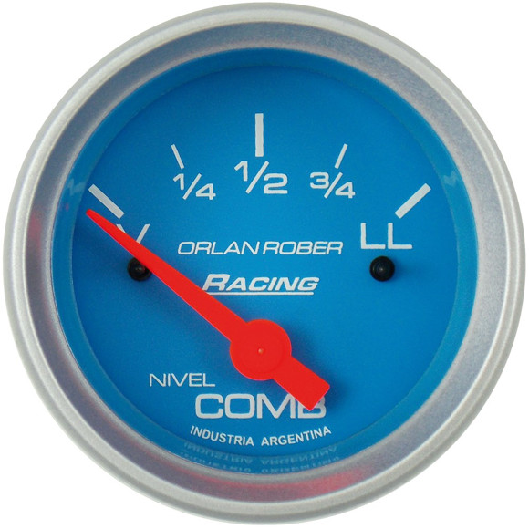 Imagen de INDICADOR NIVEL DE COMBUSTIBLE 12V ESCALA:VACIO/LLENO (AZUL)