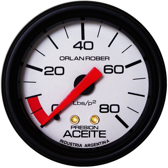 Imagen de MANOMETRO PRESION DE ACEITE ESCALA: 0-80 LBS/PUL