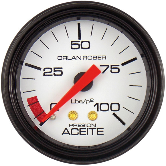 Imagen de MANOMETRO PRESION DE ACEITE ESCALA: 0-100 LBS/PUL