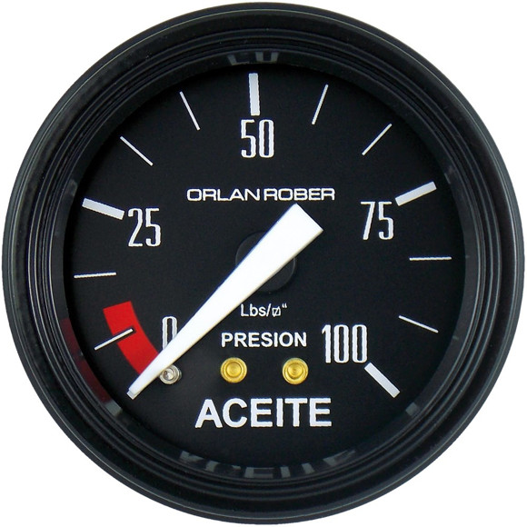 Imagen de MANOMETRO PRESION DE ACEITE ESCALA: 0-100 LBS/PUL