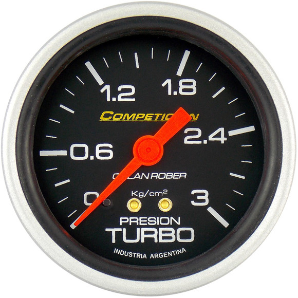 Imagen de MANOMETRO PRESION DE TURBO ESCALA: 0-3 KG/CM2 FONDO NEGRO