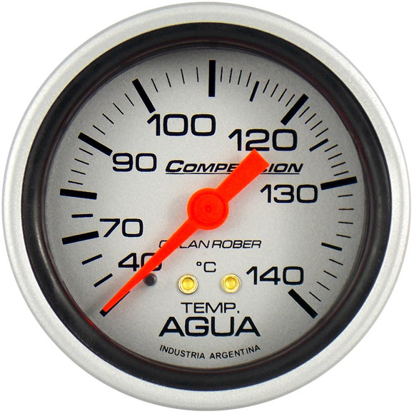 Imagen de TERMOMETRO DE AGUA ESCALA: 40/140°C CAPILAR: 2MT FONDO GRIS