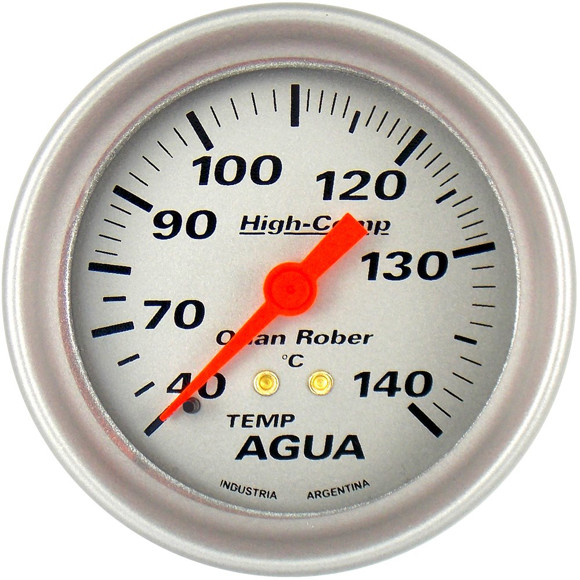 Imagen de TERMOMETRO DE AGUA ESCALA: 40-140°C CAPILAR:2MT-DIAM:66MM