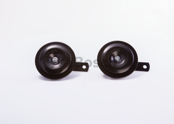 Imagen de BOCINA DOBLE GALLETA BOSCH 12V TONO ALTO/BAJO 350/420HZ
