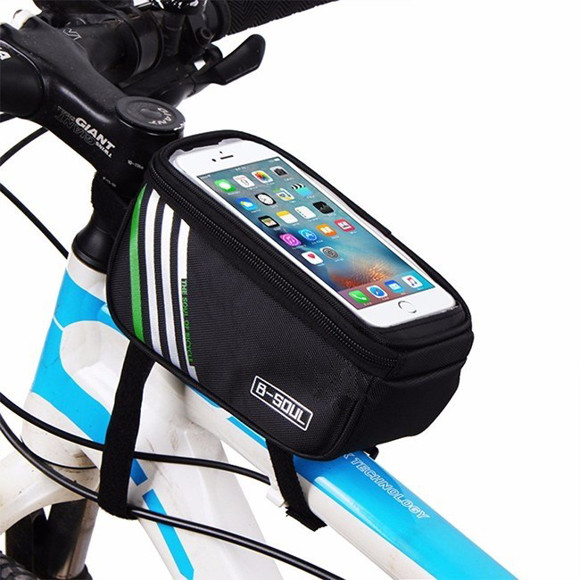 Imagen de BOLSO PARA BICICLETA DELANTERO CON PORTA CELULAR C/CIERRE