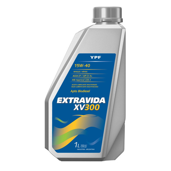Imagen de ACEITE YPF 15W40 EXTRA-VIDA PLUS XV300 (CI-4)
