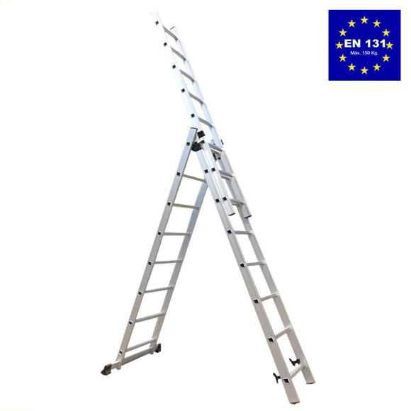 Imagen de ESCALERA COMBINADA 3 EN 1 DE 3 TRAMOS 8 ESCALONES 6,72 MT