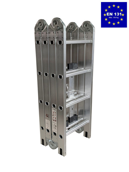 Imagen de ESCALERA MULTIPROPOSITO 4 TRAMOS 4 ESCALONES 4,50 MT
