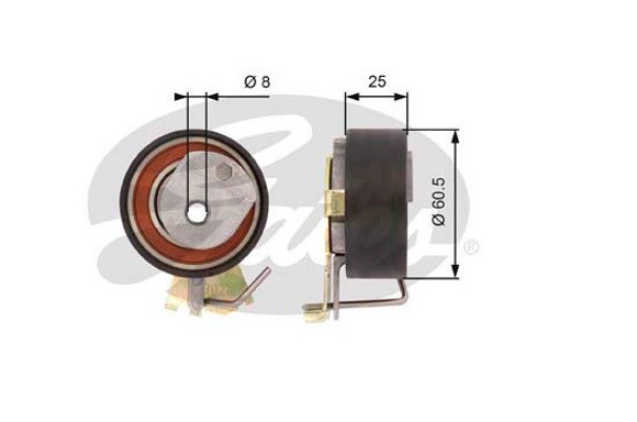 Imagen de RULEMAN TENSOR DISTRIBUCION PEUGEOT 106 205 306 CITROEN AX