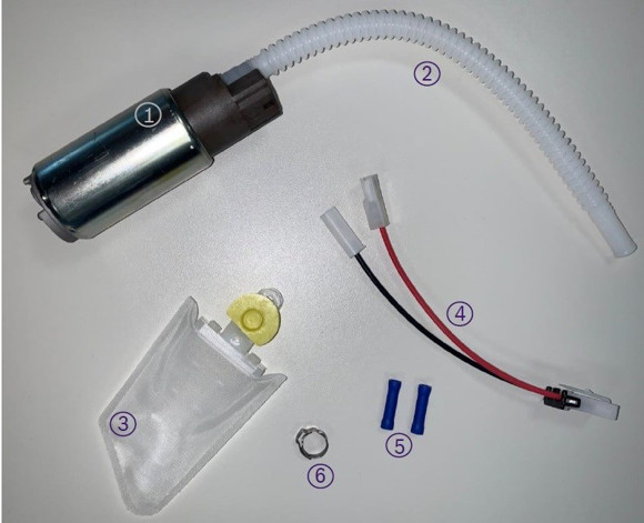 Imagen de KIT BOMBA COMBUSTIBLE UNIVERSAL 3.0 BAR/85 LTS HORA