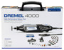 Imagen de MINI TORNO DREMEL 4000 + FLEXIBLE + 36 ACCESORIOS