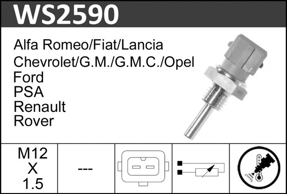 Imagen de SENSOR TEMPERATURA AGUA CITROEN/PEUGEOT/BMW