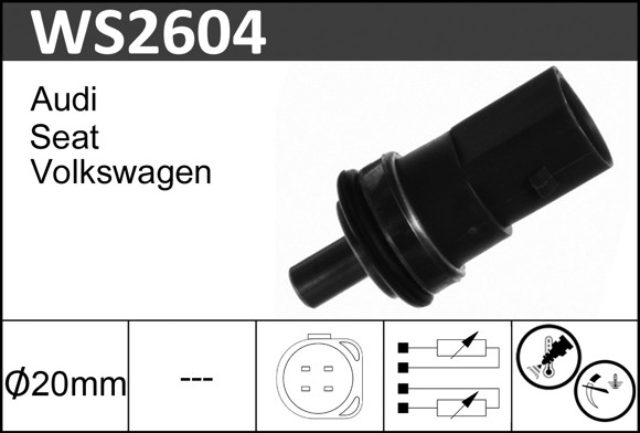 Imagen de SENSOR TEMPERATURA AGUA AUDI A3/A4 2000/VW BORA 2.0