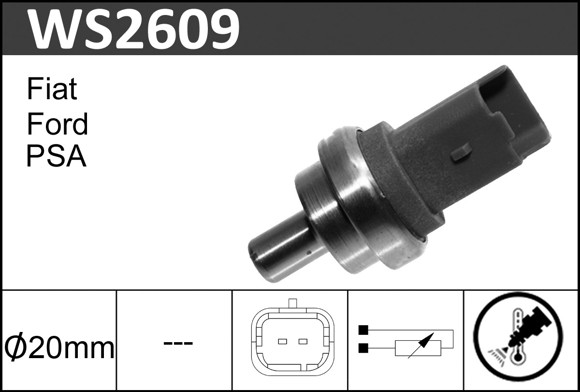 Imagen de SENSOR TEMPERATURA DE AGUA CITROEN C3 1.4 HDI