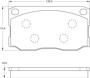 Imagen de PASTILLAS DE FRENO DELANTERA FORD 4000