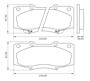 Imagen de PASTILLAS DE FRENO TOYOTA HILUX 2.7 2008
