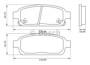 Imagen de PASTILLAS DE FRENO TRASERA CHEVROLET CRUZE 1.8 16V 2011->