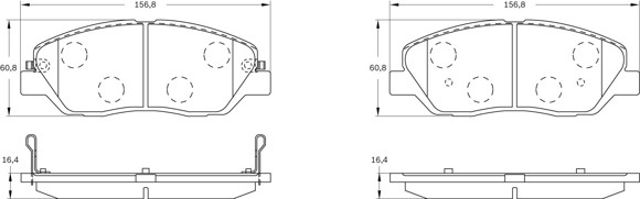 Imagen de PASTILLAS DE FRENO HYUNDAI SANTA FE 2.0/2.4/2.7 4X2 4X4 2001