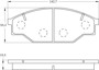 Imagen de PASTILLAS DE FRENO DELANTERA TOYOTA HILUX 2.4 DIESEL