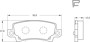 Imagen de PASTILLAS DE FRENO TRASERA TOYOTA COROLLA 1.6 16V 2002->