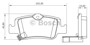 Imagen de PASTILLAS DE FRENO TRASERA TOYOTA COROLLA 1.8/2.0 XLI/XEI