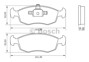 Imagen de PASTILLAS DE FRENO DELANTERA FIAT GRAND SIENA 1.6 16V 2013->