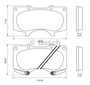 Imagen de PASTILLAS DE FRENO DELANTERA TOYOTA HILUX 3.0 DIESEL SW4