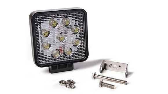 Imagen de FARO CAMINERO LED CUADRADO 9 LEDS 27W 12/24V 10X10CM