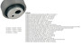 Imagen de RULEMAN TENSOR DISTRIBUCION PEUGEOT 205/206/306/309 1.4