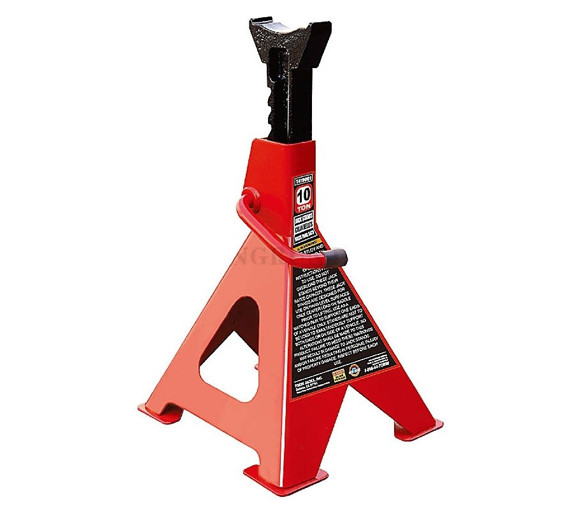 Imagen de PAR DE CABALLETES 10 TON C/BASE REFORZADA ALT MAX 718MM