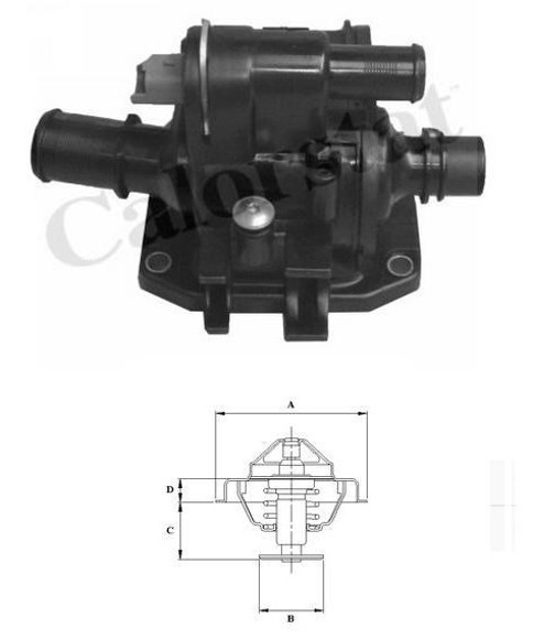 Imagen de TERMOSTATO P/MOTORES 8HX/8HZDV4/DURATORQ/FJ6 PEUGEOT 206/207