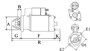 Imagen de MOTOR ARRANQUE 12V 2,0KW TOYOTA HILUX 3.0 TI 16V 2005. . .