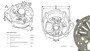 Imagen de TAPA TRASERA ALTERNADOR 24V 80AMP M-BENZ 1938/712/814/914