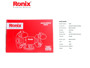 Imagen de AMOLADORA DE BANCO RONIX 220V 350W 2950 RPM