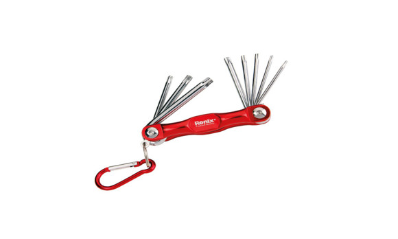 Imagen de JUEGO DE LLAVES TORX PLEGABLES RONIX  DE T9 A T40