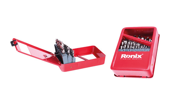 Imagen de CAJA METALICA DE 25 MECHAS DE ALTA HSS RONIX