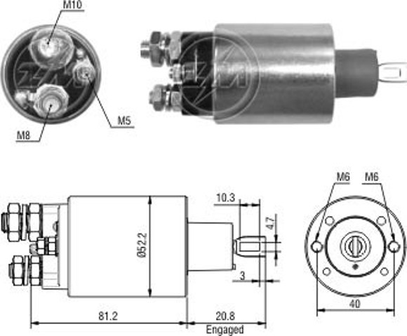 Imagen de AUT ARRANQUE PRESTOLITE F100/150/1000 J-DEERE C/CUMMINS