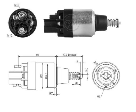 Imagen de AUT ARRANQUE CASE/MAQUINARIA AGRICOLA 12V C/BOSCH