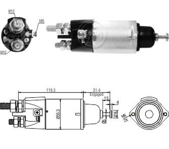 Imagen de AUT ARRANQUE M-BENZ AXOR/ATRON 24V C/DELCO