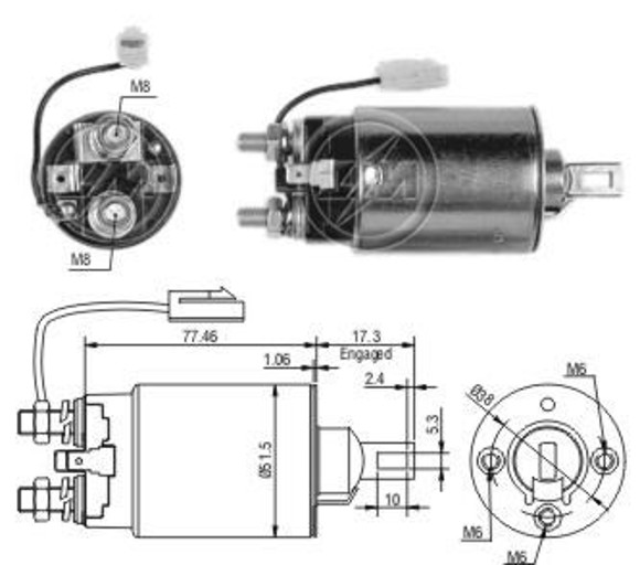 Imagen de AUT ARRANQUE MAZDA 323-MITSUBISHI 12V